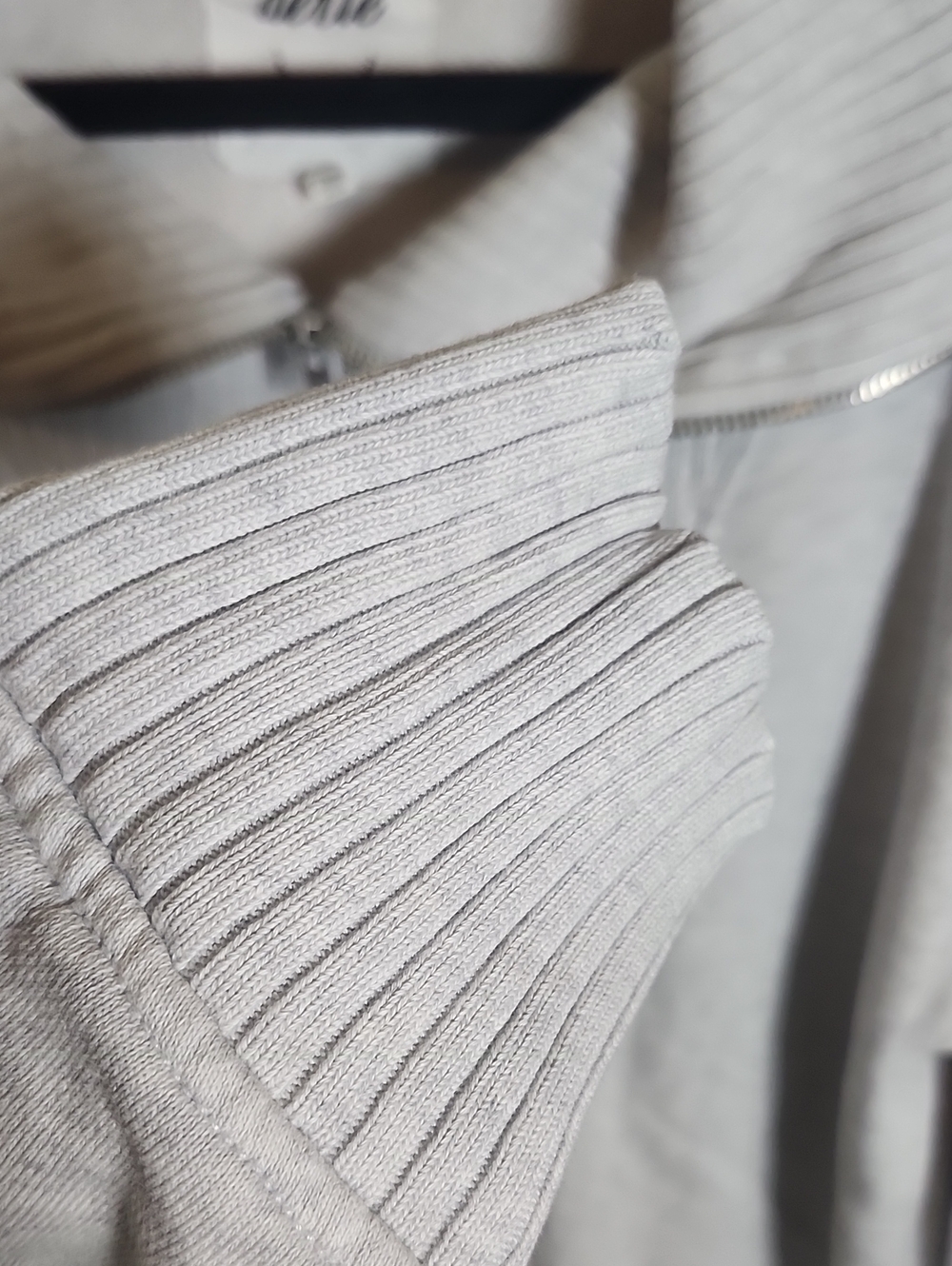 Aerie Down To Earth 1/4 Zip Sweatshirt In Light Gray - Picture 7 of 10